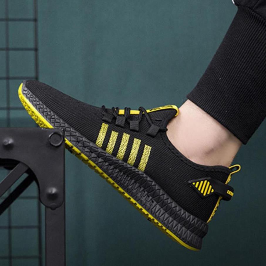Giày Sneaker Nam TKTMS33 Giày Sneaker Nam Thoáng Khí Phối Sọc Kiểu Dáng Trẻ Trung Chính Hãng TKT STORE Size (39-43) | BigBuy360 - bigbuy360.vn