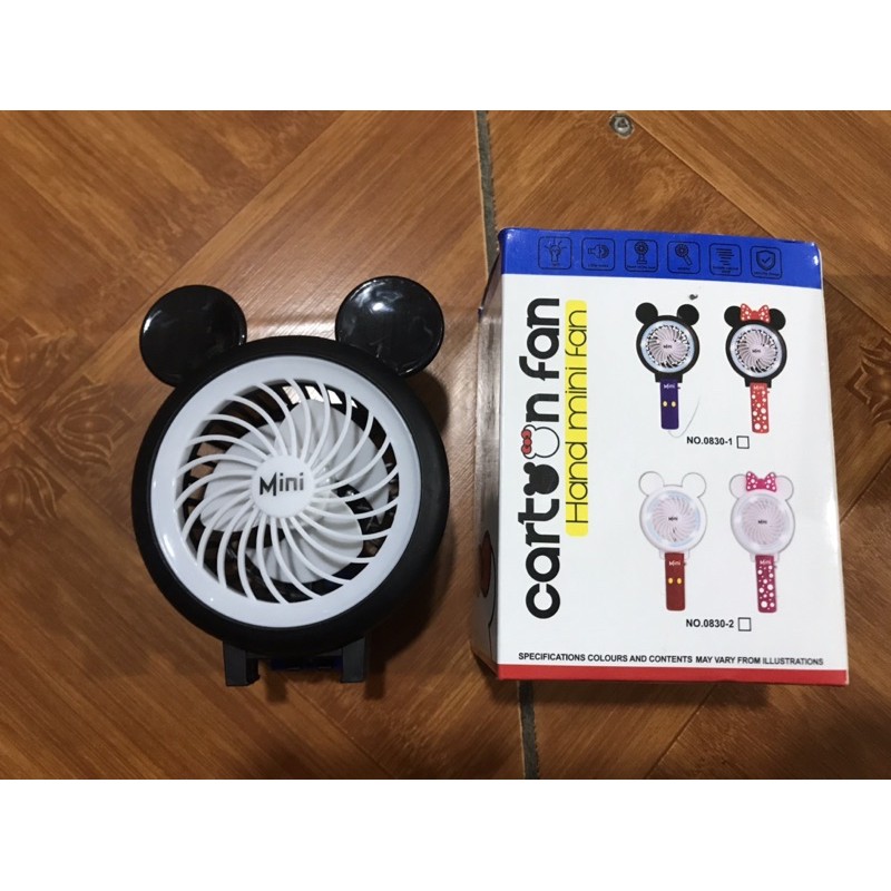 Quạt điện cầm tay 4 cánh có đế để bàn ( Quạt mini ) | BigBuy360 - bigbuy360.vn