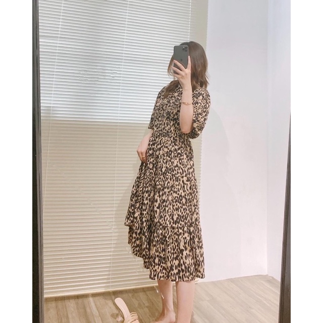 :  Váy da beo tay bồng, che eo tuyệt đối hàng auth chuẩn full tem, túi