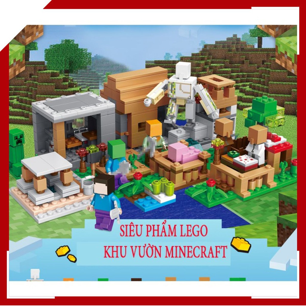 💖SƠN TRANG💖 Lego Minecraft Khu SƠN TRANG Minecraft 💖Chuỗi Lego Minecraft My World 5.0 Với Mô Hình Khu Vườn Mới Nhất 2021