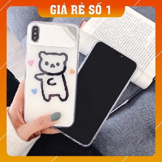 Ốp lưng iphone GẤU TRẮNG kèm gương