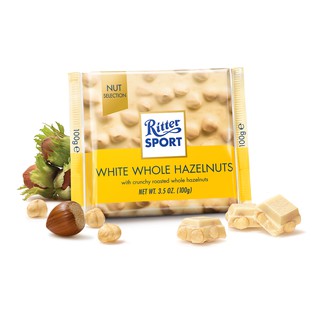 Sô cô la trắng nhân hạt dẻ Ritter Sport 100g