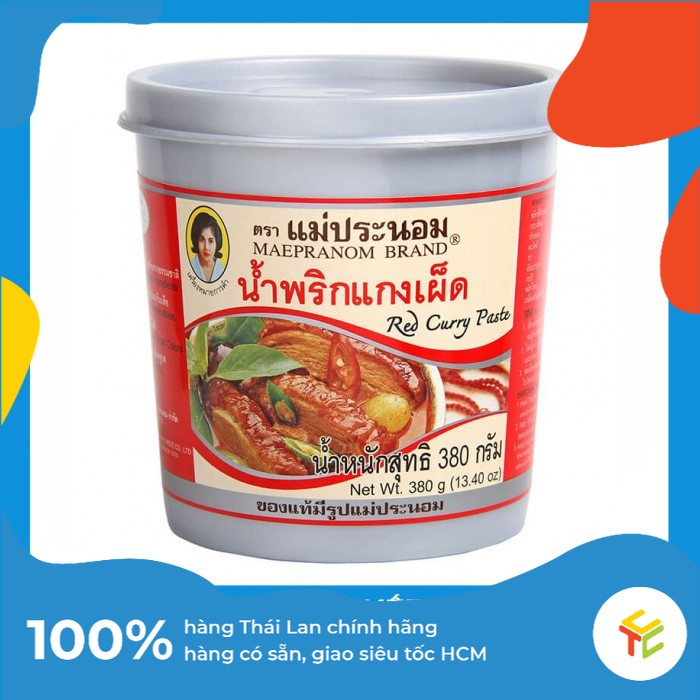 Gia Vị Cà Ri Đỏ Thái Lan - Red Curry Paste Thái Lan 380g