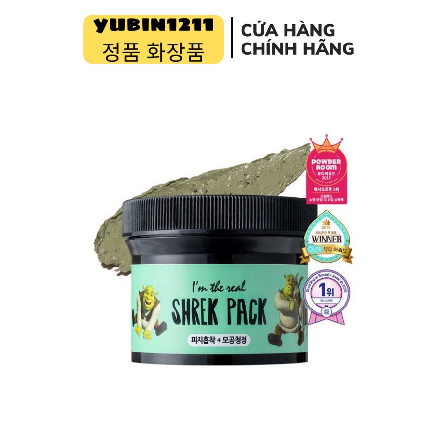 Mặt Nạ Đất Sét I'm THE SHREK THE CICA Shrek Pack Olive Young