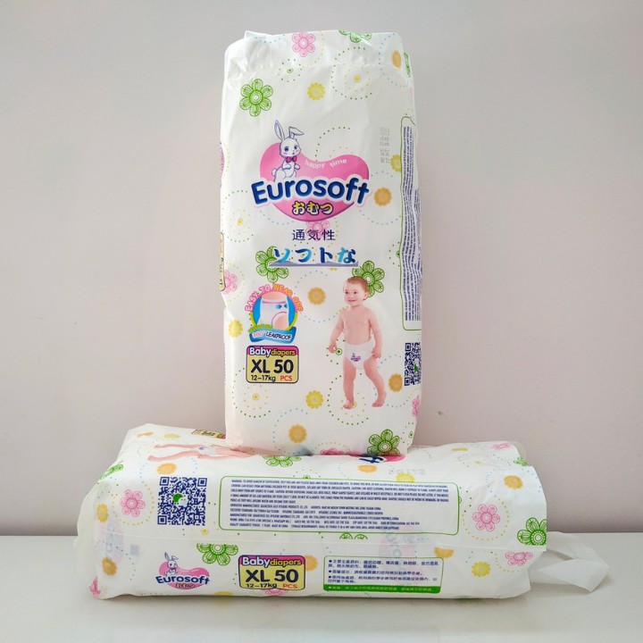 Bỉm quần Euro soft 50 miếng size M/L/XL/XXl/XXXL