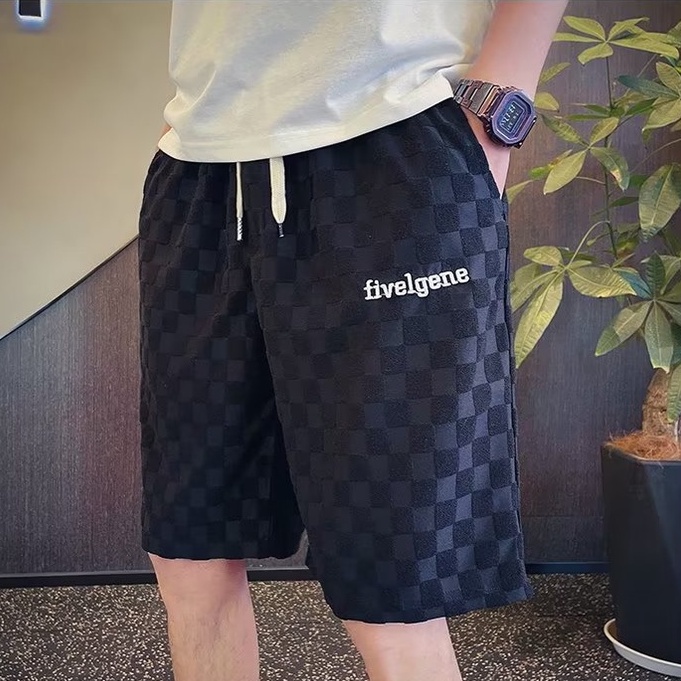 qua ̂̀ n jogger nam nam Hàn Quốc fashion cotton simple from rộng  unisex đường kẻ cảm giác thiết kế không dễ đụng vào áo thắt lưng chất lượng cao tình nhân quần short