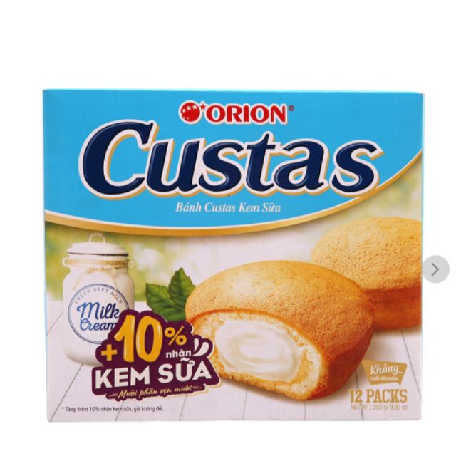 Bánh Custas Kem Trứng và Kem Sữa