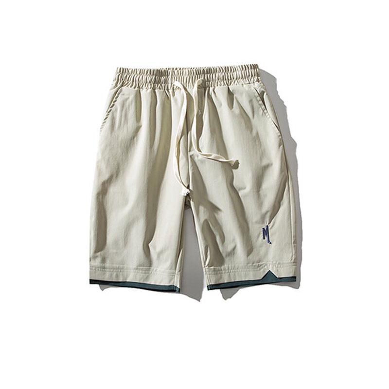 Quần Short Lưng Thun Dây Rút Phối Túi Sau Lưng Phong Cách Hàn Quốc Dành Cho Nam