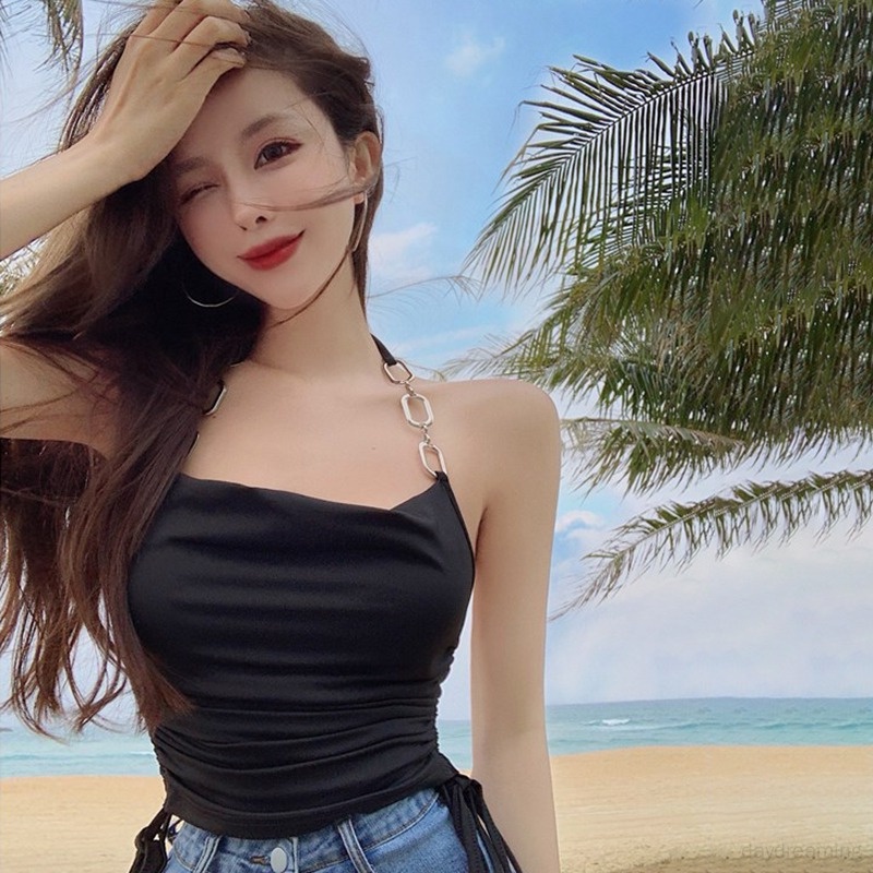 Áo Croptop Sát Nách Thiết Kế Quyến Rũ Cho Nữ