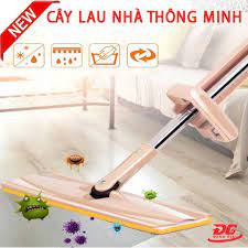 Chổi lau nhà tự vắt thông minh Spin Mop thiết kế gọn nhẹ, xoay 360 độ