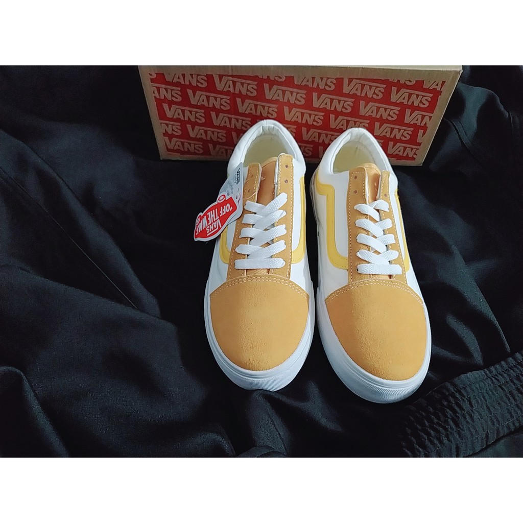 [FULLBOX +Freeship] Giày Vans Style 36 Vàng Trắng - Old Skool siêu cấp order