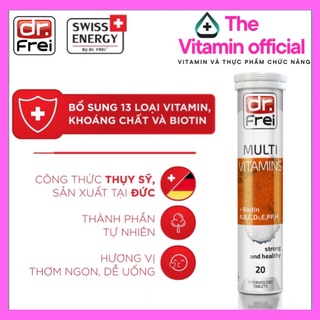 [Chính Hãng] - Vitamin Tổng Hợp Date 2025 Viên sủi Dr. Frei Multivitamins & Biotin (20 Viên) SWISS ENERGY