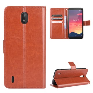 Nokia C2 2020 Case Flip Wallet PU Leather Back Cover Phone Casing
