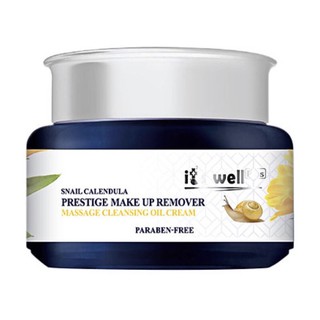 Kem Tẩy Trang Mát Xa Dưỡng Sáng Da It's Well Plus Snail Calendula Prestige Make Up Remover Cleansing Oil Cream
