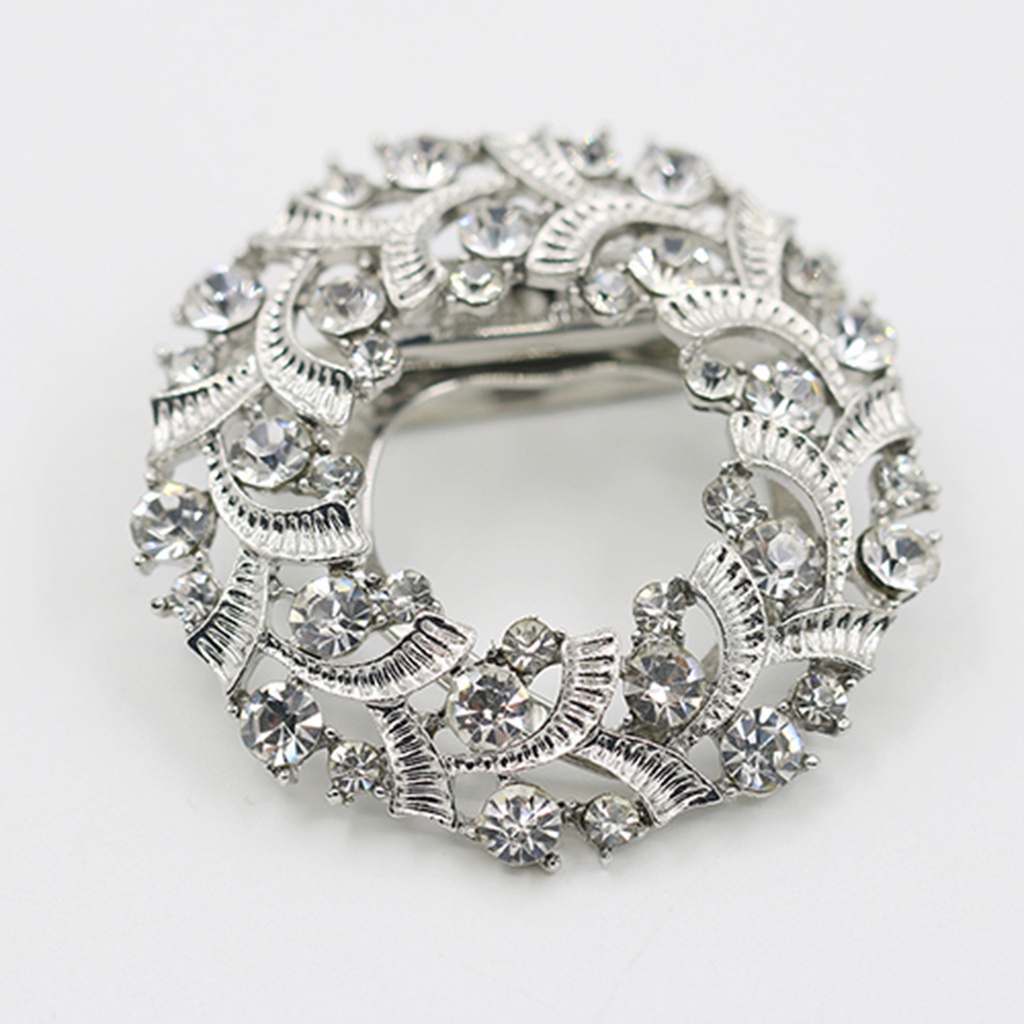 Kẹp khăn choàng cổ đính đá nhân tạo thời trang cá tính cho nữ