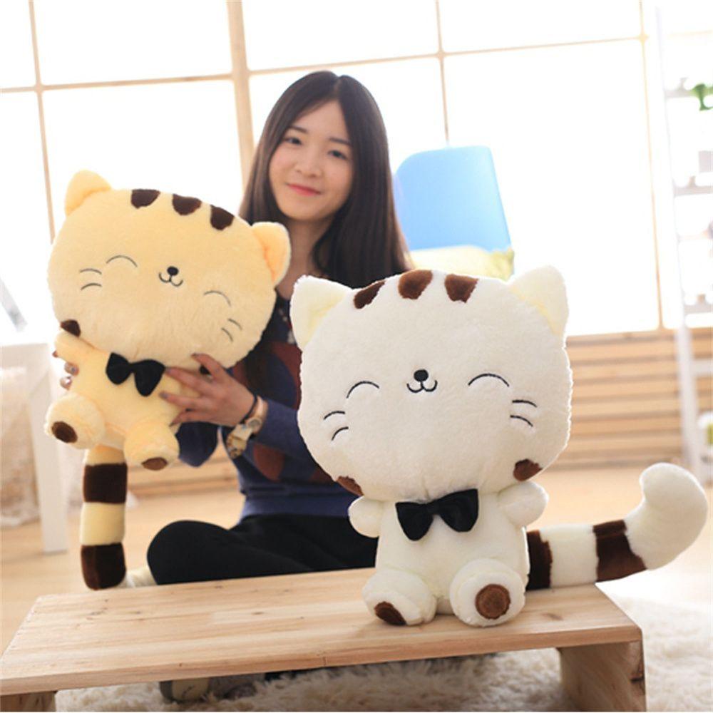 CLEVER Thú Nhồi Bông Hình Mèo Hoạt Hình Đáng Yêu