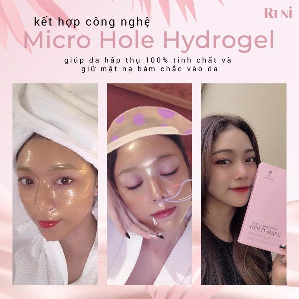 Mặt nạ tinh chất vàng cao cấp Reni Premium Time Return Gold Mask