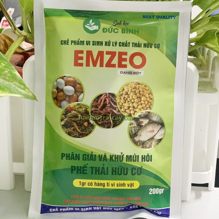 Chế phẩm vi sinh EMZEO xử lý chất thải – gói 200g