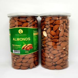 Hũ 500gr Hạnh Nhân Tách Vỏ Almonds