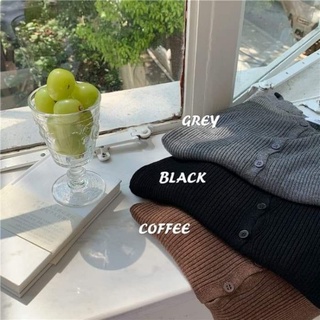 Áo cardigan len hàn cúc dọc A3098