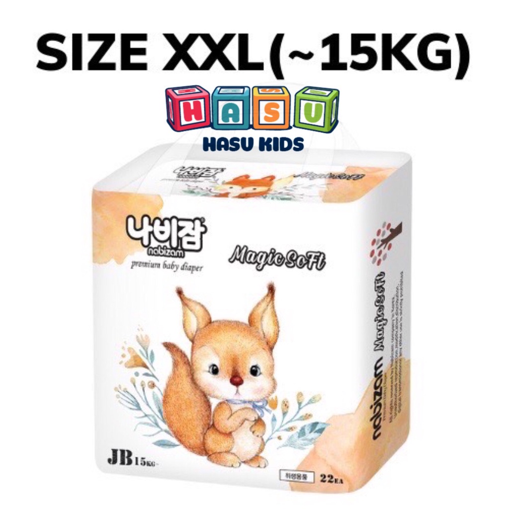 [QUÀ TẶNG HẤP DẪN]COMBO 3 Bịch Tã/Bỉm Quần NABIZAM size XXL22 Magicsoft và Ultrathin Nội Địa Hàn Quốc 2022 Siêu Thấm Hút