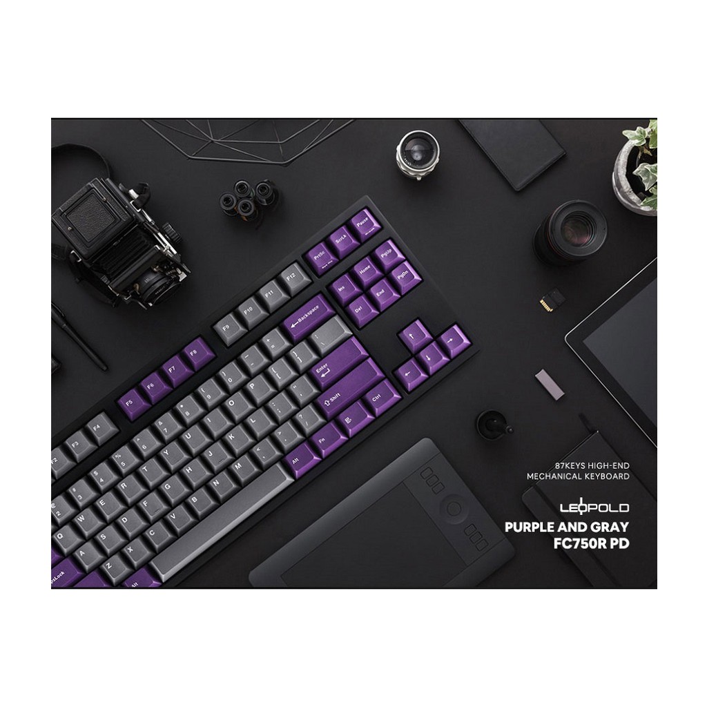 Bàn phím cơ Leopold FC750R PD Gray Purple - HÀNG CHÍNH HÃNG | BigBuy360 - bigbuy360.vn