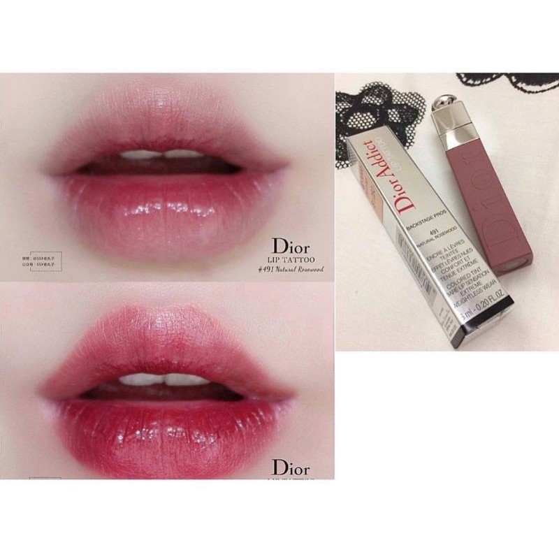 Son Dior Addict Lip Tattoo màu 491 771 UNBOX Son tint