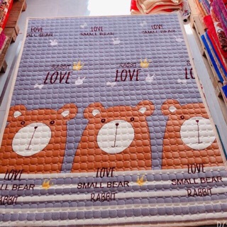 Thảm chải giường nỉ nhung hàng Việt Nam