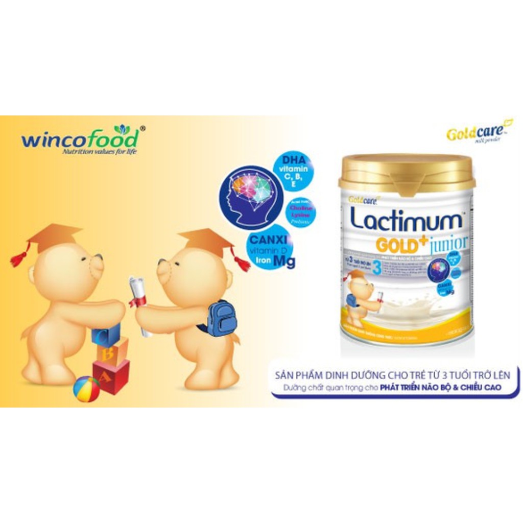 Goldcare Lactimum Gold + Newborn 3: Từ 3 tuổi trở lên (900 gam)