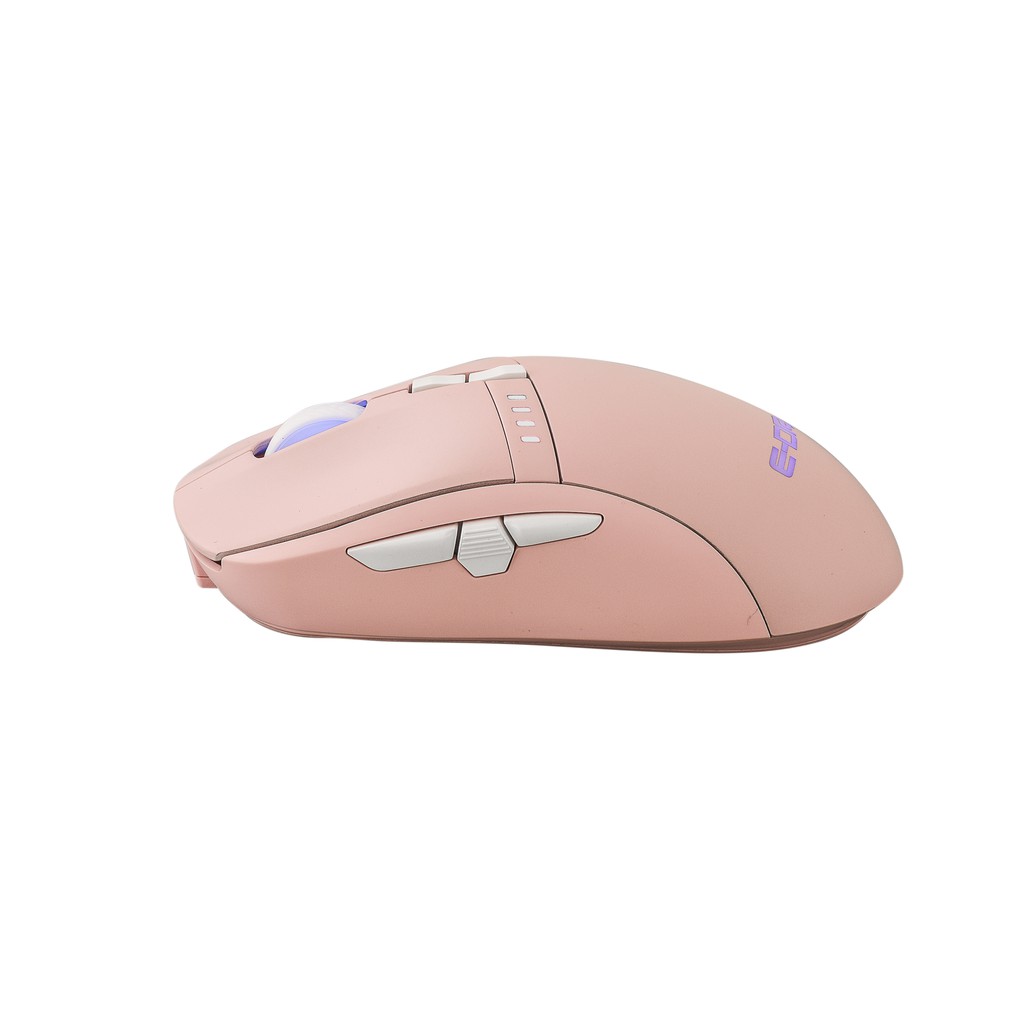 Chuột gaming không dây E-Dra EM620W Pink RGB, Avago 3325 (Wireless/ USB Type-C) version 2021