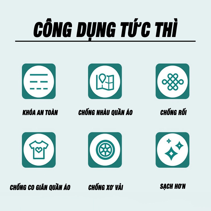 Combo 5 Túi Giặt Đồ Máy Giặt – Túi Lưới Giặt Đựng Quần Áo , Đồ Lót Máy Giặt Cao Cấp – Bảo Vệ Quần Áo , Tránh Hư Hỏng