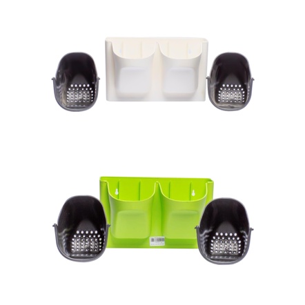 Chậu Ốp Tường, Bộ Đôi Chậu Hoa Treo Tường, Chậu Tiểu Cảnh, Chậu Tự Dưỡng Trồng Cây Thủy Sinh, Chậu Decor