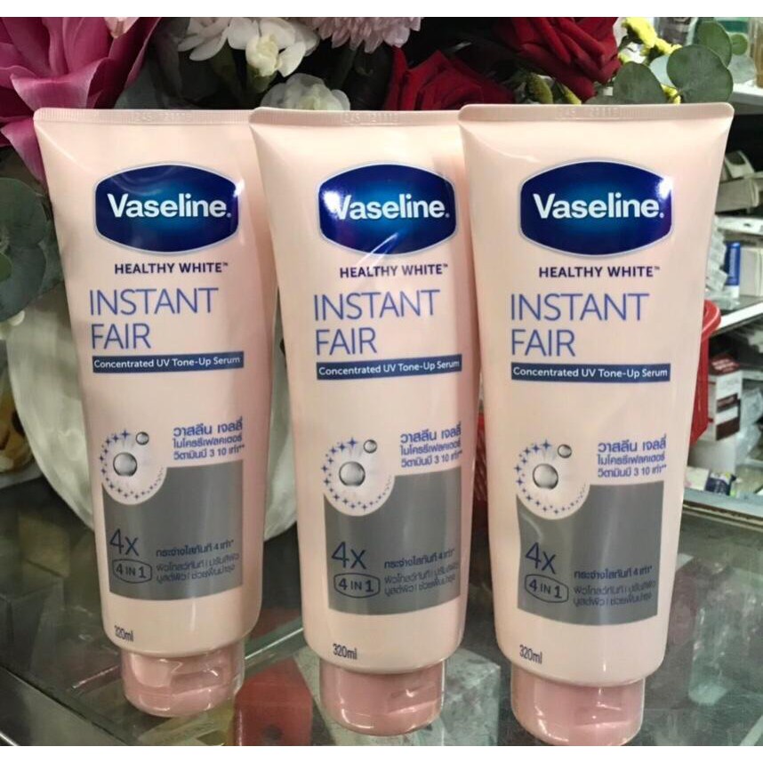 Sữa dưỡng thể Vaseline Healthy White Tone-Up Serum 4x 320ml