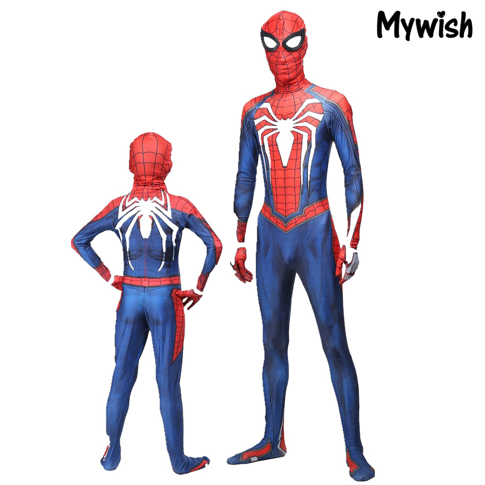 Bộ Đồ Liền Thân Hóa Trang Captain America War / Spiderman Độc Đáo Cho Bé Dịp Halloween