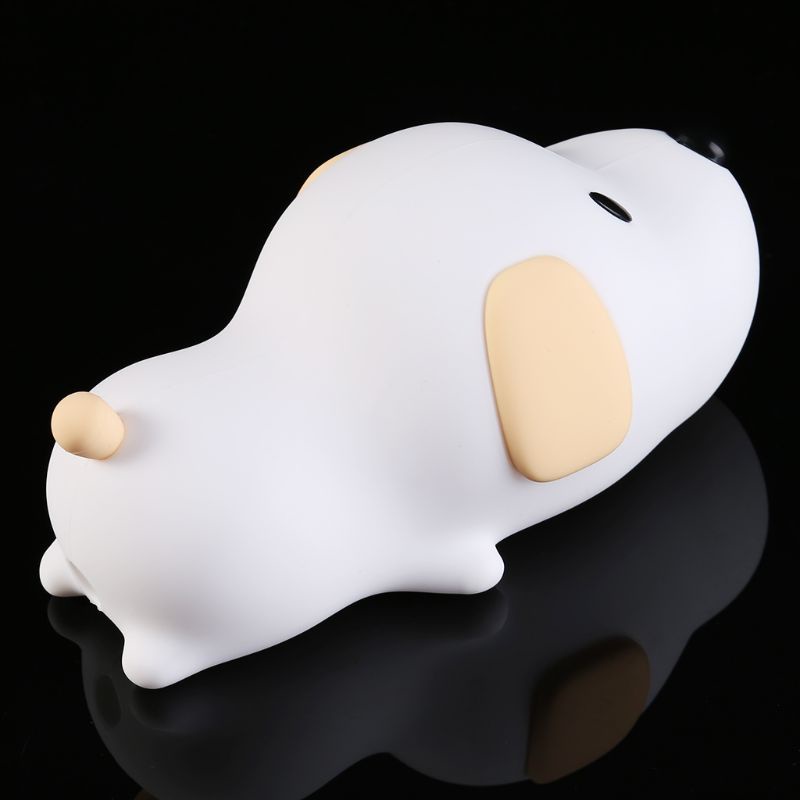 Đèn Ngủ LED Cảm Ứng Bằng Silicon Hình Cún Dễ Thương Cho Bé