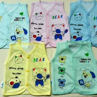 Áo gile 2 lớp cotton cho bé