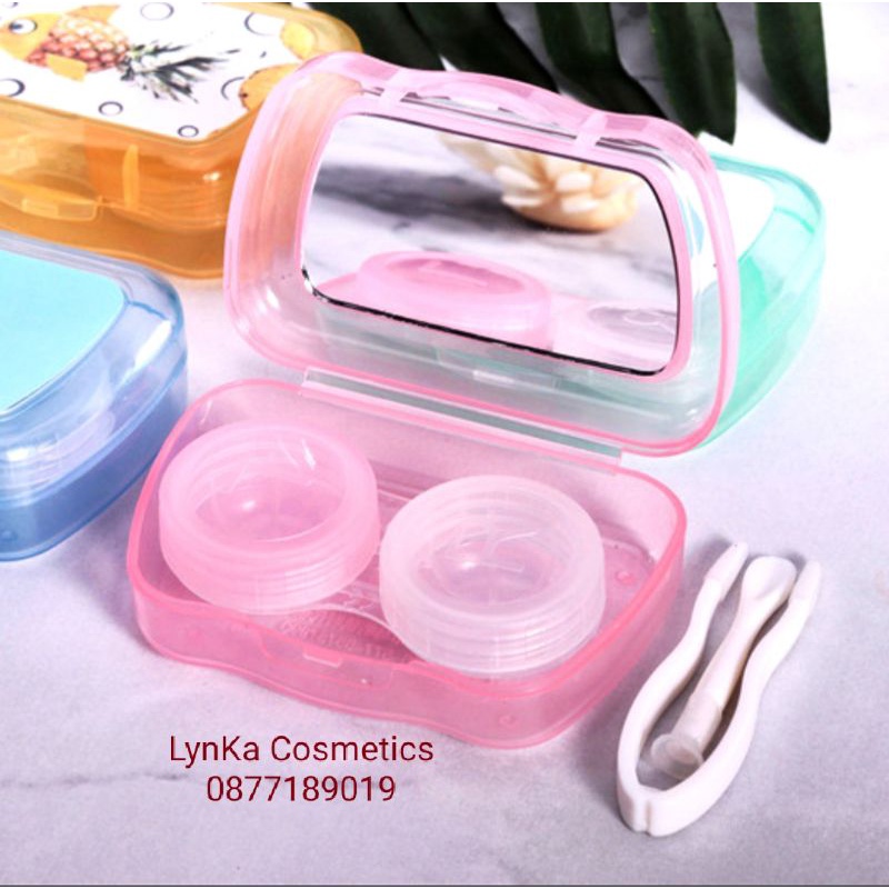 Khay Gương Đeo Lens Mắt Hàn Quốc,Dụng Cụ Đeo Lens Chuyên Dụng Gồm 3 Món Dễ Sử Dụng