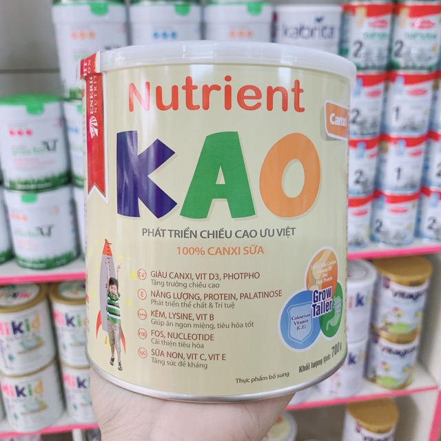 Sữa tăng chiều cao nutrient kao viện dinh dưỡng lọ 700g