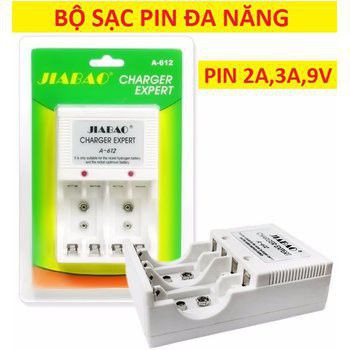 Bộ sạc pin đa năng Jiabao A-612 (sạc pin 2A, 3A, pin 9V)