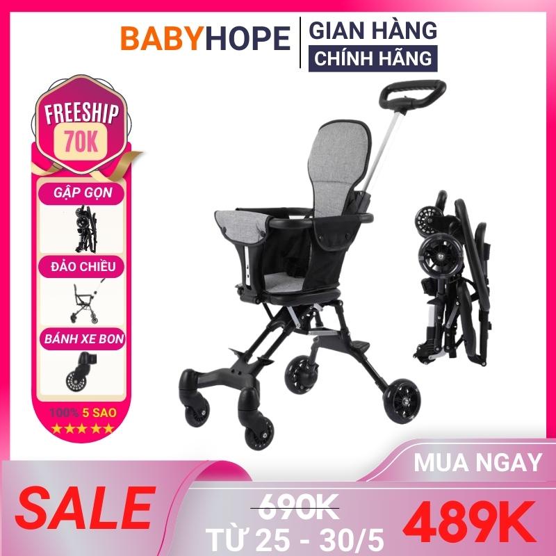 Xe đẩy gấp gọn cho em bé xe gấp gọn siêu nhẹ cho bé từ 6-36 tháng BABYHOPE