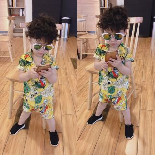 [Outlet sale] Bộ sơmi tơ đũi bé trai