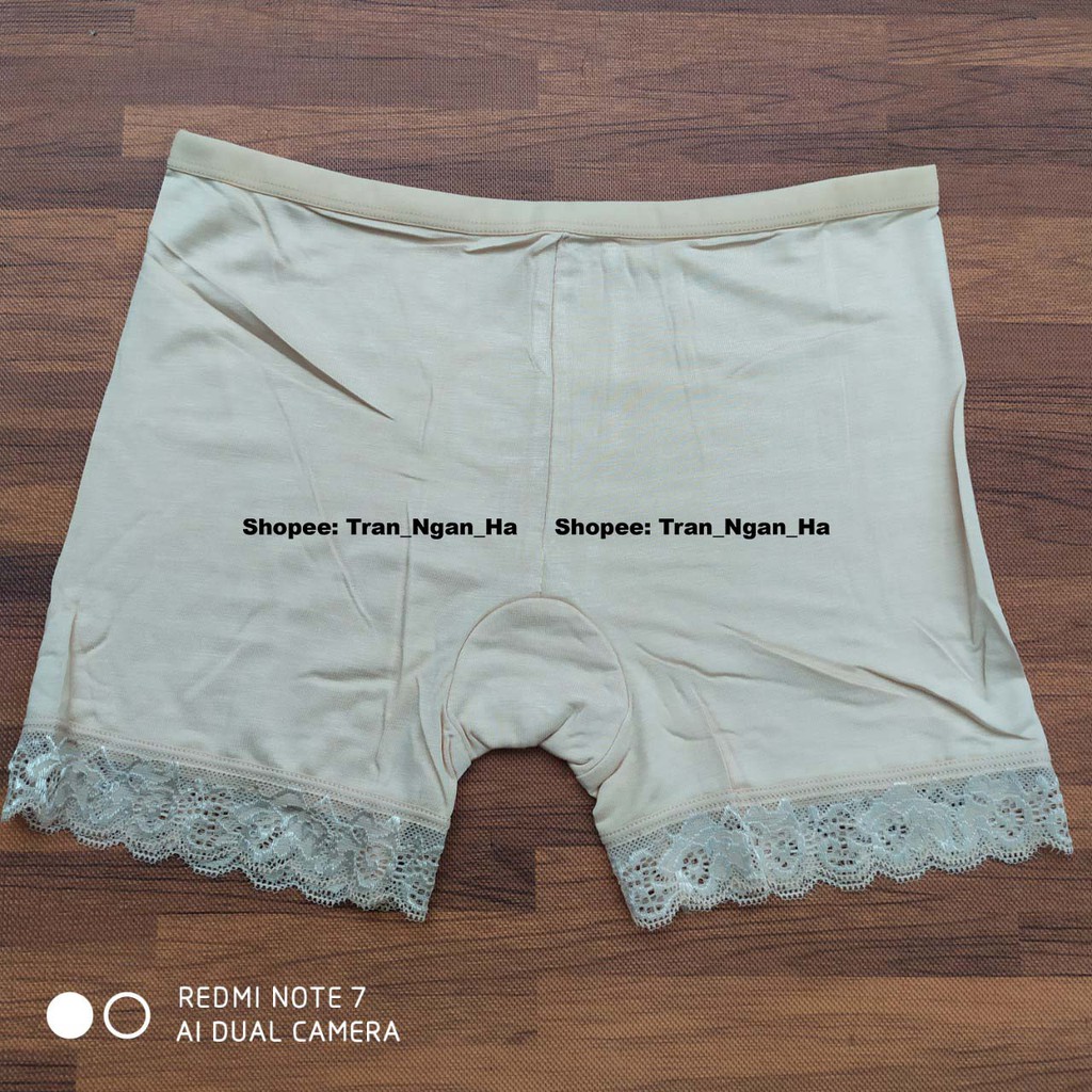 Quần mặc váy cotton siêu mát màu da và đen