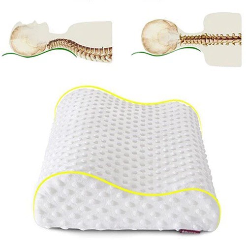 Gối Cao Su Non Chống Ngáy Người Lớn Cao Cấp - Mềm Mại - Êm ái - Đàn Hồi Là Một Trong Những Loại Gối Êm, Nhẹ