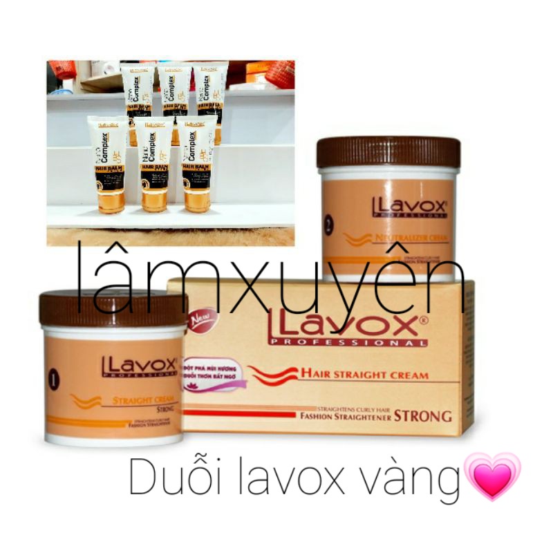 [Tặng Serum] Thuốc duỗi tóc Lavox vàng cam 500 - 1000 ml lavox rẻ  FREESHIP  dành cho tóc trung bình yếu phục hồi khỏe