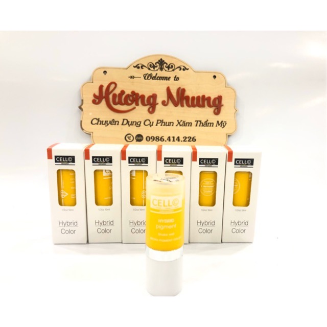 Mực xăm vàng chanh Cello Hàn Quốc