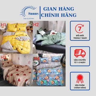 Bộ Ga Gối + Vỏ Chăn Lồng Ruột Cotton Poly Nhập Khẩu Phù Hợp Mọi Kích Thước Giường