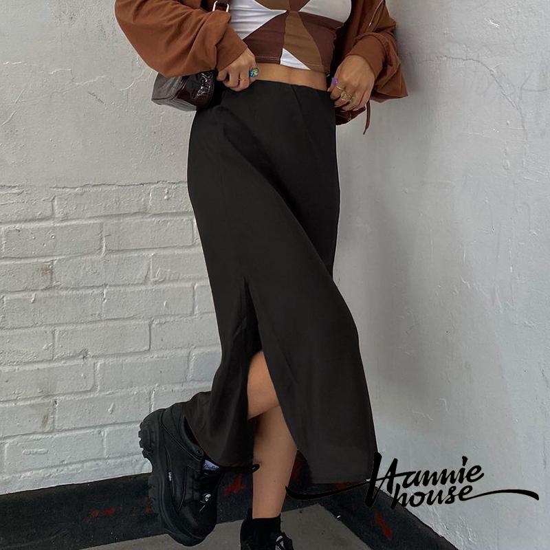 Chân Váy Nữ Lưng Cao Xẻ Tà Thời Trang | BigBuy360 - bigbuy360.vn