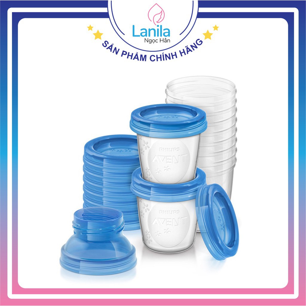 [Lanila] Cốc trữ sữa Philip Avent hàng chính hãng - Chính Hãng
