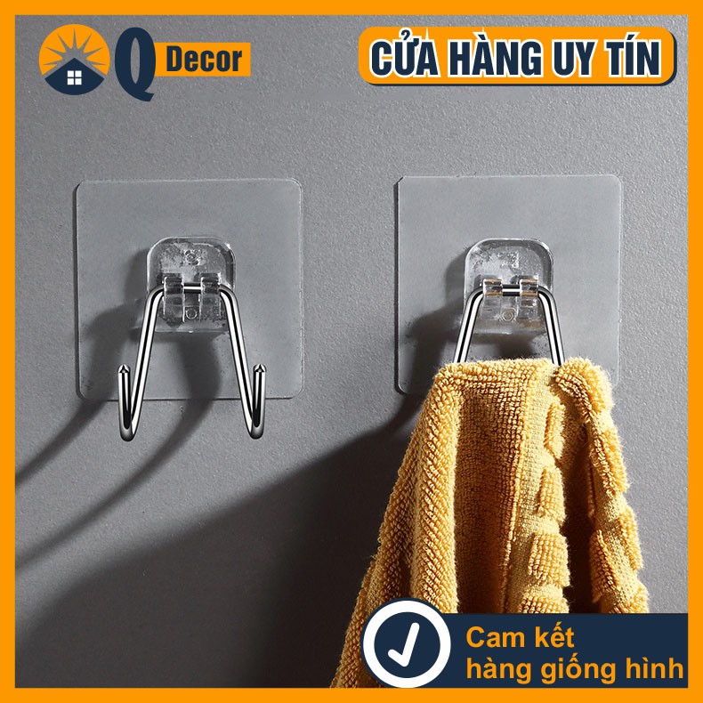 Móc dán tường inox 304 siêu chắc, móc 2 chân