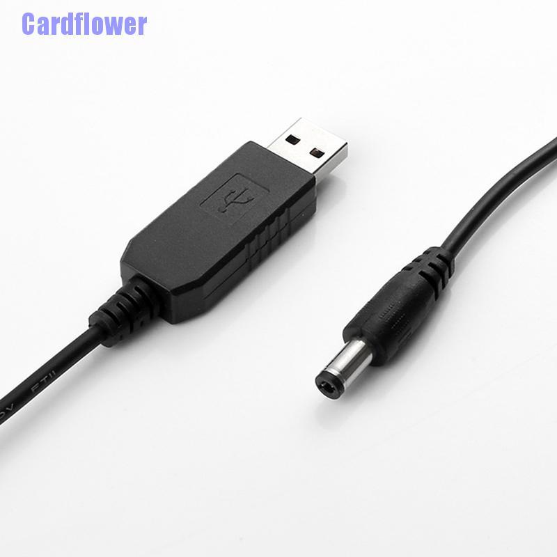 Cardflower  DC 5V-12V Boost Voltage Cable USB Converter Adapter  Router Cord
